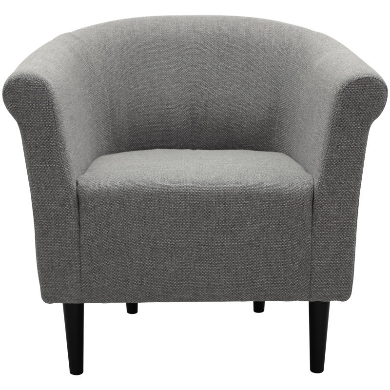 Fauteuil demi-tonneau Slavey, Gris clair