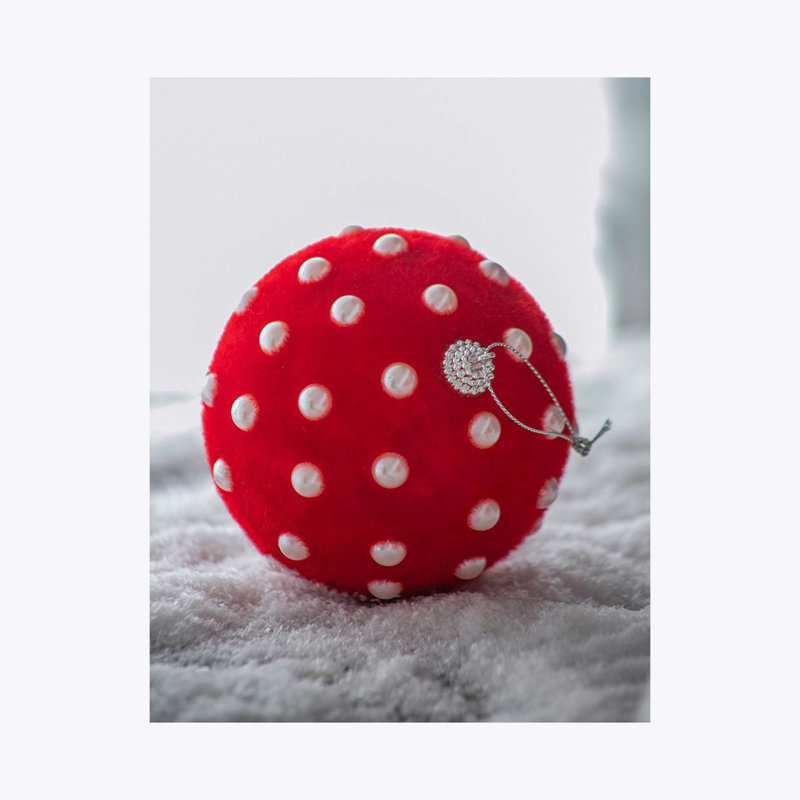 D3,9 po, boules de Noël décoratives, boules de Noël suspendues décoratives pour décorations de fêtes, ensemble de 6