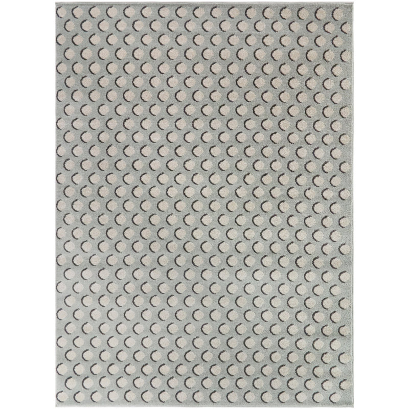 Watts Sage Geometric Dots Area Rug, 7'10" x 10'