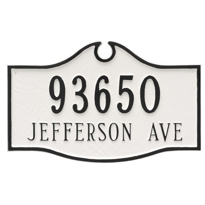 Colonial Estate 2 Line Address Plaque