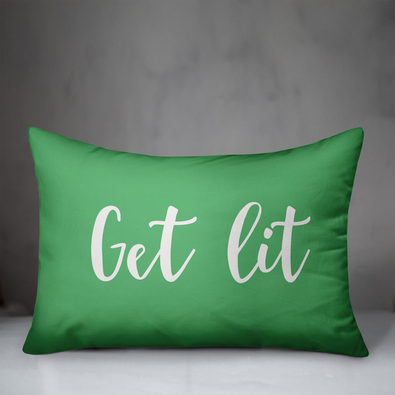  Coussin «Get Lit», Vert clair