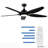 Dainius 60'' Ceiling Fan with LED Lights-1186083662