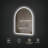 Gemma 30" x 36" Arched LED Mirror with Heated Defogger, Adjustable Light Temperature & Brightness Settings-135436607
