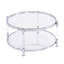 Table basse contemporaine, table basse ronde en verre trempé, table basse de salon