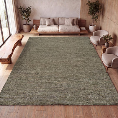 Tapis gris en jute tissé Griffin