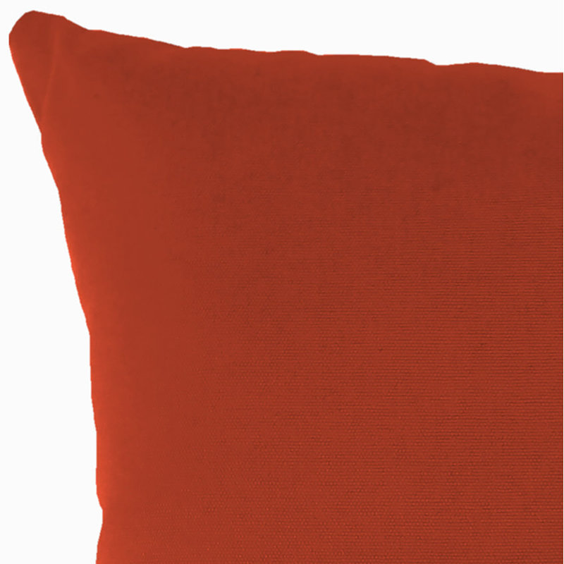 Sunbrella Outdoor Throw Pillow, Canvas Terracotta Sunbrella® Canvas, 16" H x 16" W