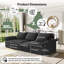 4 Seater Chenille Sofa-1551361944