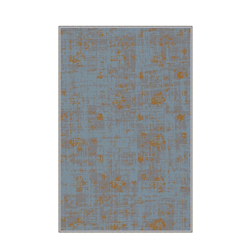 Premium Woven Carpet, 5.2 x 7.5 ft, 100% Polyester, Antibacterial, Non-Slip Underside, 0.3 in Pile Height | Machine Washable, 3D Digital Print | Perfect for Living Room, Bedroom & Office Décor