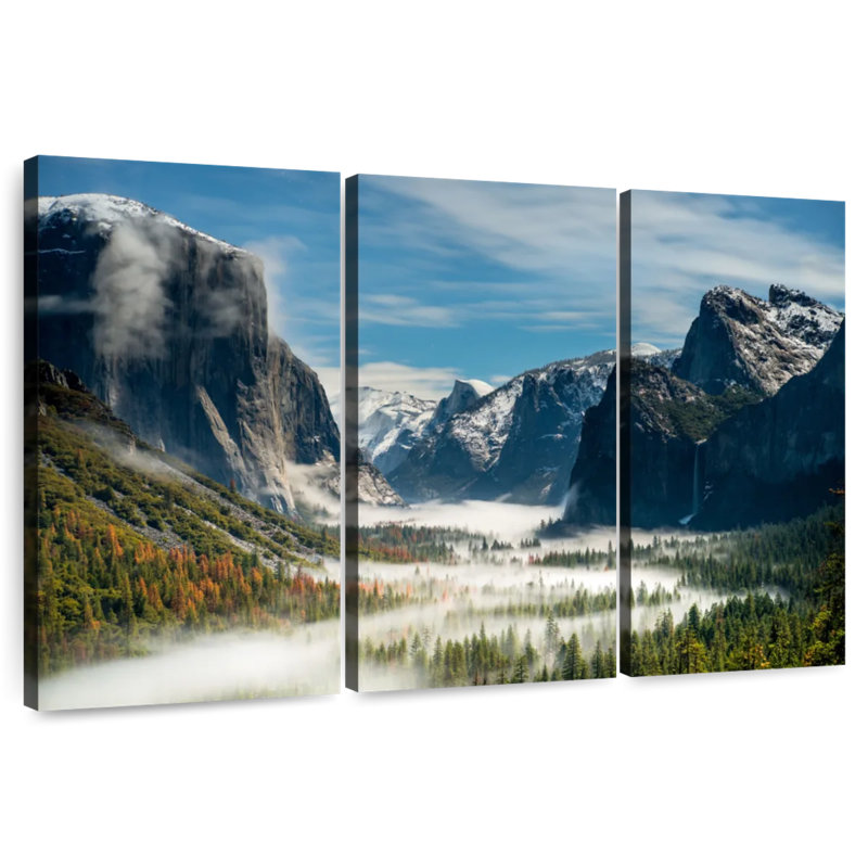 Alvord Yosemite Fog Valley, H 28 po x l 45 po