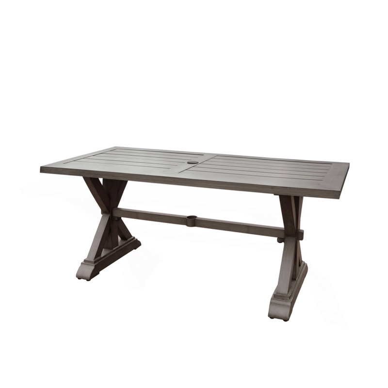 Modern Outdoor Aluminum Dining Table