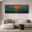 «Coastal Beach Sunset Over Ocean Vibrant Sun and Waters Decor Extra Large», reproduction d'art-100937104-111568150