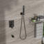 Shower System With Tub Spout & 59" Hose - Stainless 16 Inch Waterfall Easy Installation Bronze