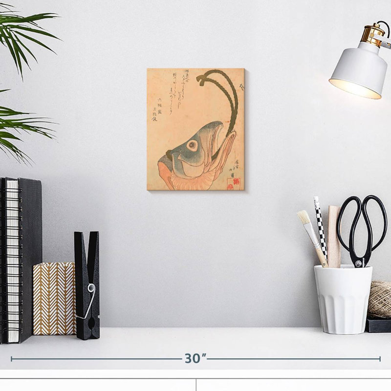 Tête de saumon, 10" H x 8" W
