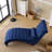 Velvet Recliner Chair with Button Tufting-2028904783