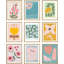 Multicolore rose et bleu tulipe Gerbera fleurs nature sauvage Boho 9 pièces-92574024-92574023