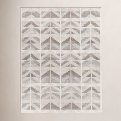 Kidus Hand-Knotted Chevron Rug