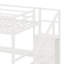 Lit mezzanine haut avec bureau en L et garde-robe
