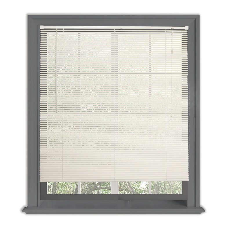 25mm PVC Venetian Roller Blinds Windows Blind, 160cm L x 147cm W, White