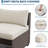 7-Piece All-Weather Outdoor Sectional Sofa Set, Waterproof Wicker Patio Furniture with Removable Cushions, Modern Gray Conversation Set for Poolside, Garden, and Backyard, Brown Vine+Beige Cushion-540622846-540622844