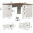 Boese Farmhouse 60" Executive L Shaped Desk, Home Office Desk With File Drawers And Storage Cabinet, Corner Computer Desk With Adjustable Side Storage Cabinet-1970737656