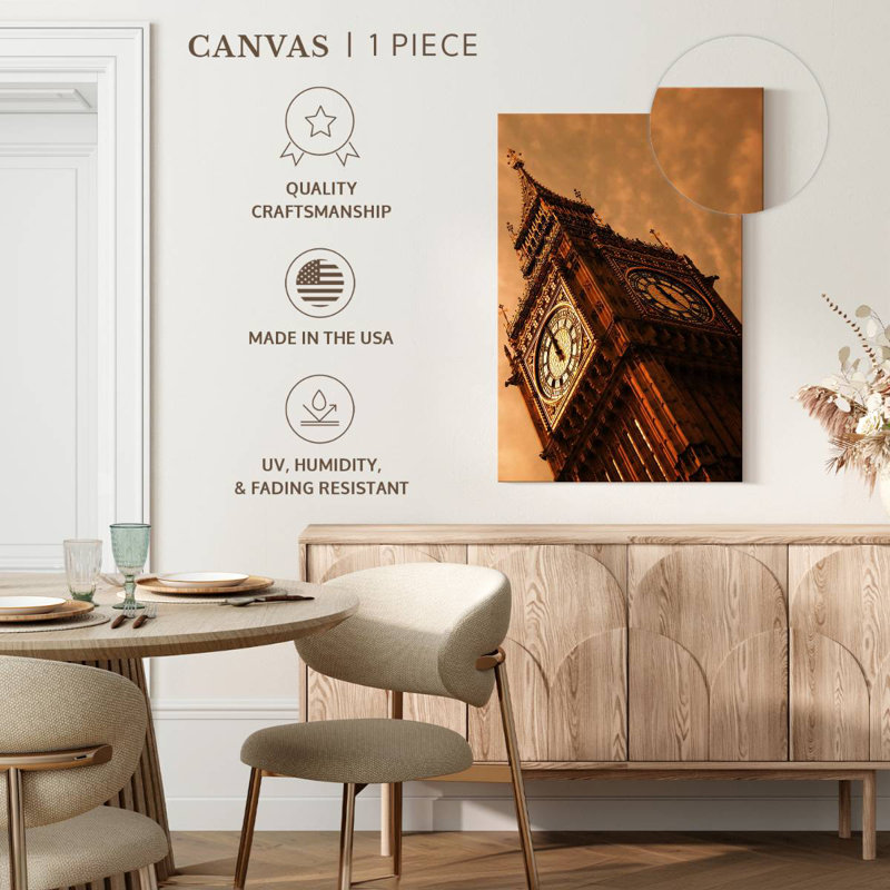 Nicci Low Angle Big Ben Tower, 51" H x 34" W