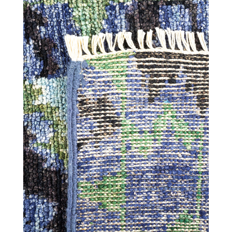 Contemporary One-of-a-Kind 5' 10" X 9' 2" Hand Knotted Area Rug