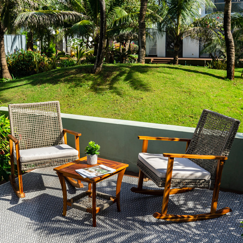 Telscombe 2 - Person Patio Conversation Set with Cushions