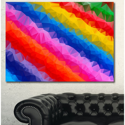 «Polygonal Pencils», impression sur toile tendue