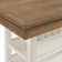 Gracie Oaks Lorayne Rectangular Counter Table in Walnut and Antique White