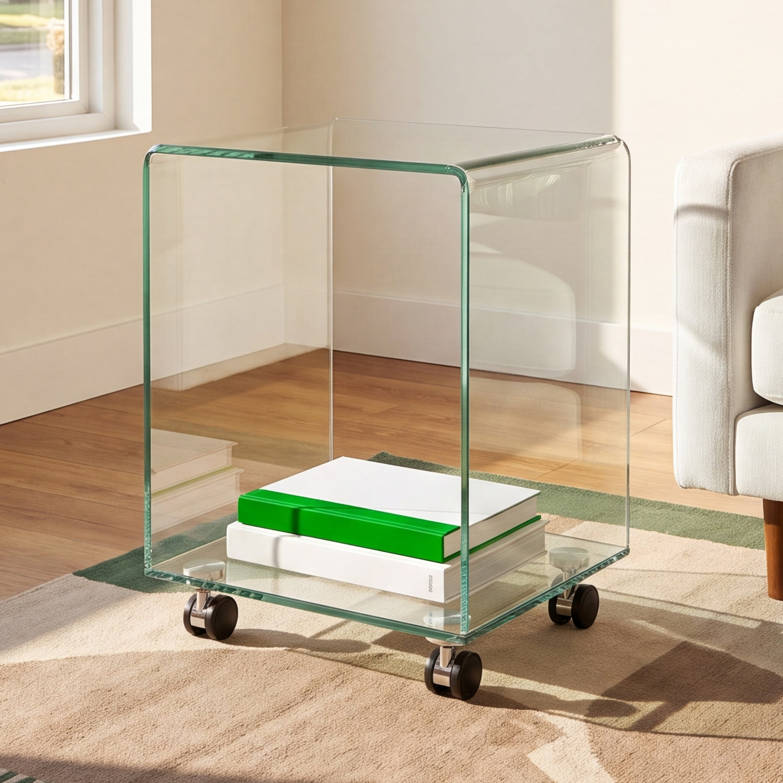 16" Glass End Table