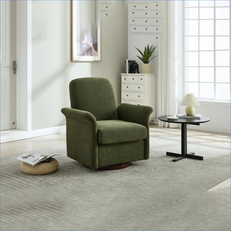 Fauteuil d'appoint pivotant Modern, Vert