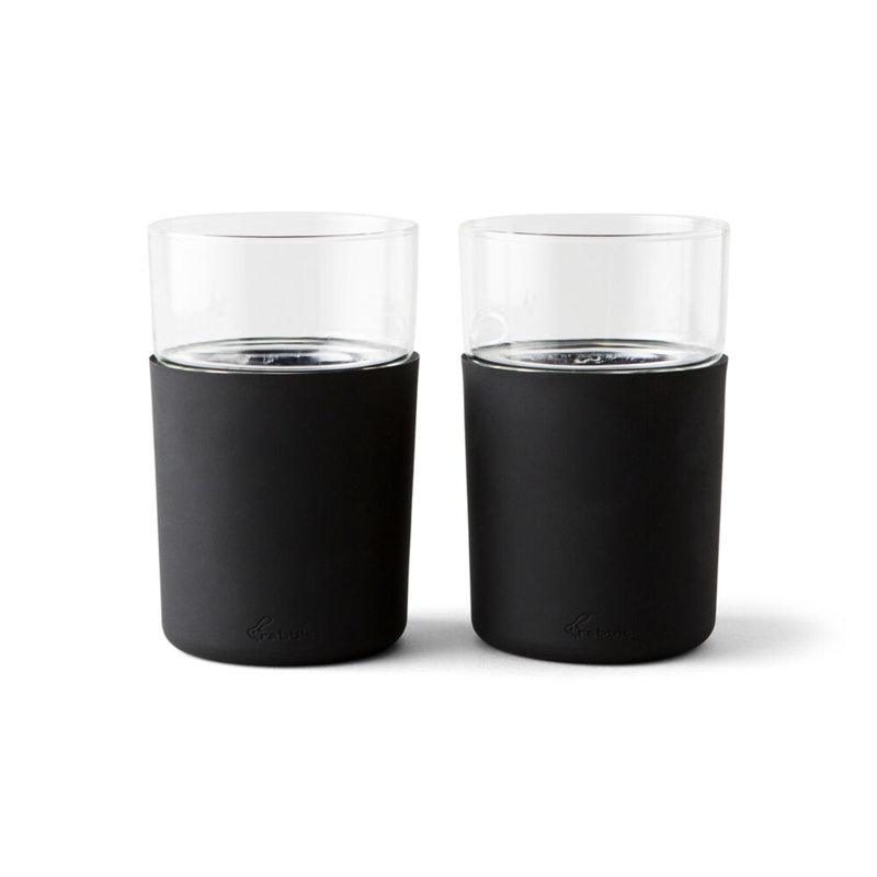 Rabbit Freezable 12 oz. Beer Glasses, Black