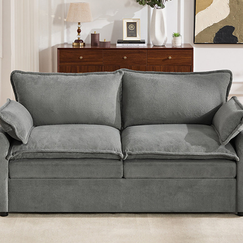 Canapé moderne, Gris, 2 places