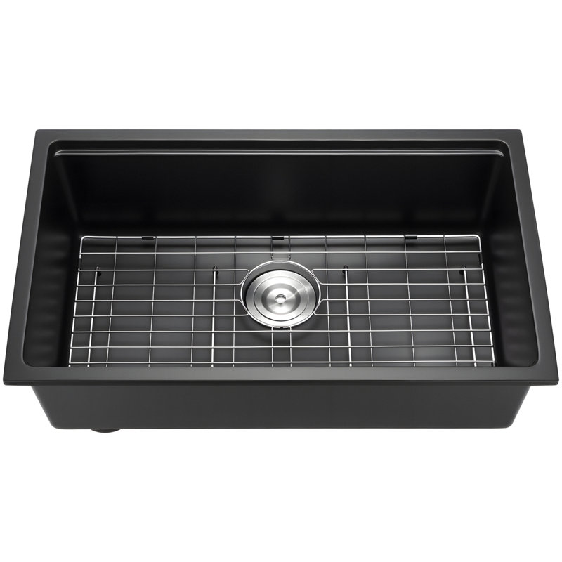 Évier de cuisine encastré 30 pouces en granite à cuve simple pour bar pour véhicule récréatif