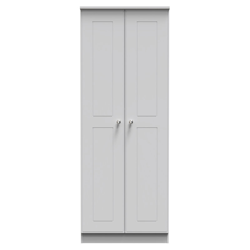 Taiyler Manufactured Wood Wardrobe, Grey Matt