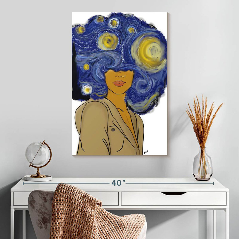 Shrineworth Afro Starry Night, H 30 po x l 20 po