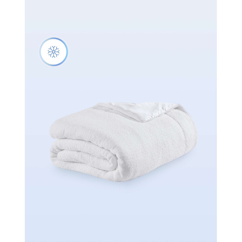 Snug Cooling Comforter, King Comforter, Clear White