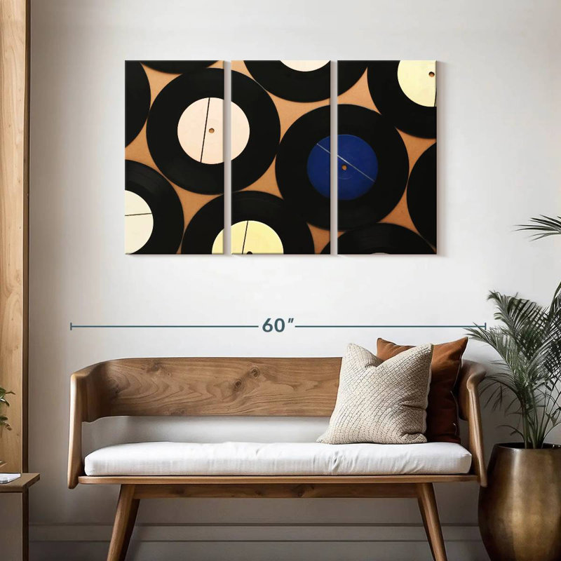 Abarca Vinyl Record Collection, 28" H x 45" W