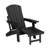  HDPE Outdoor Folding Adirondack Rocking Chair With Retractable Ottoman-1969850218