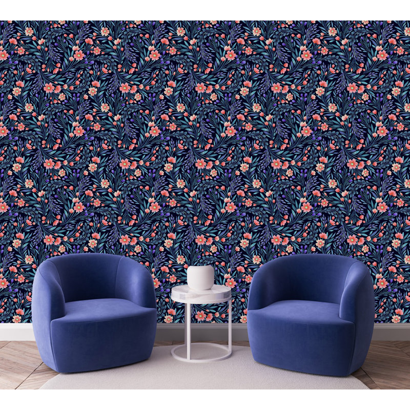 Pink Flowers With Dark Purple Leaves Wallpaper