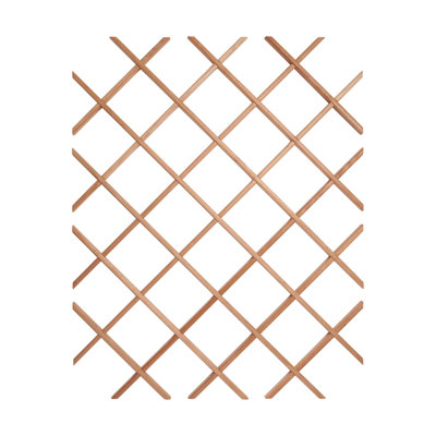 18-Bottle Trimmable Wine Rack Lattice Panel Inserts in Unfinished Solid North American