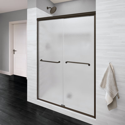 Infinity 58'' - W x 70'' H Bypass Door Semi-Frameless Shower Door with