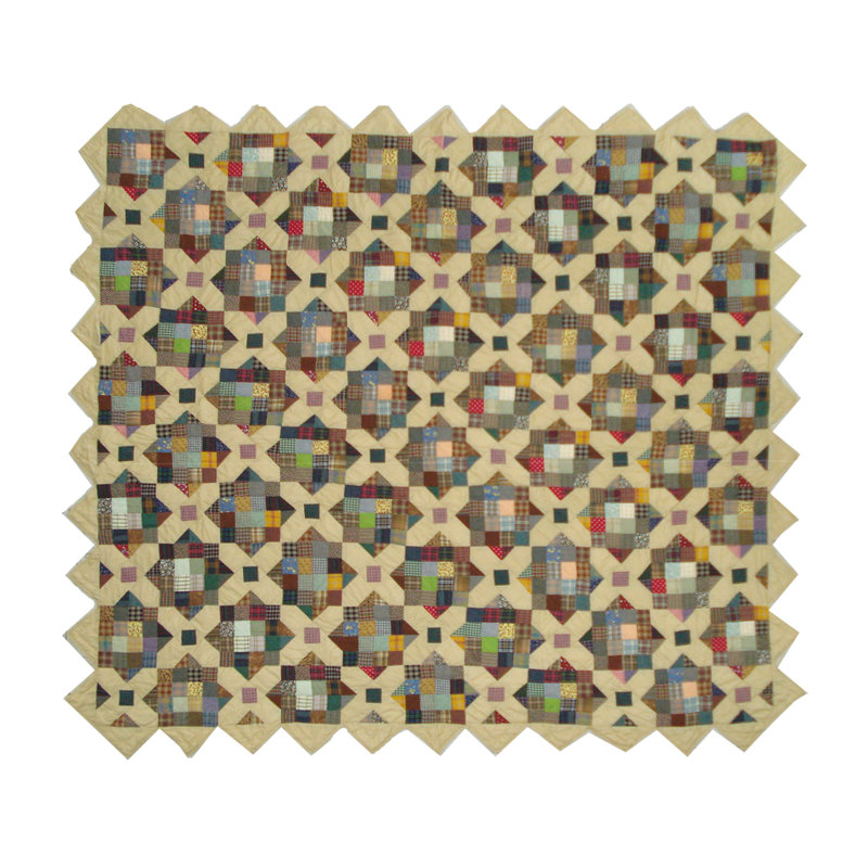 Treasures In The Attic Cotton Geometric Shapes Quilt, Twin