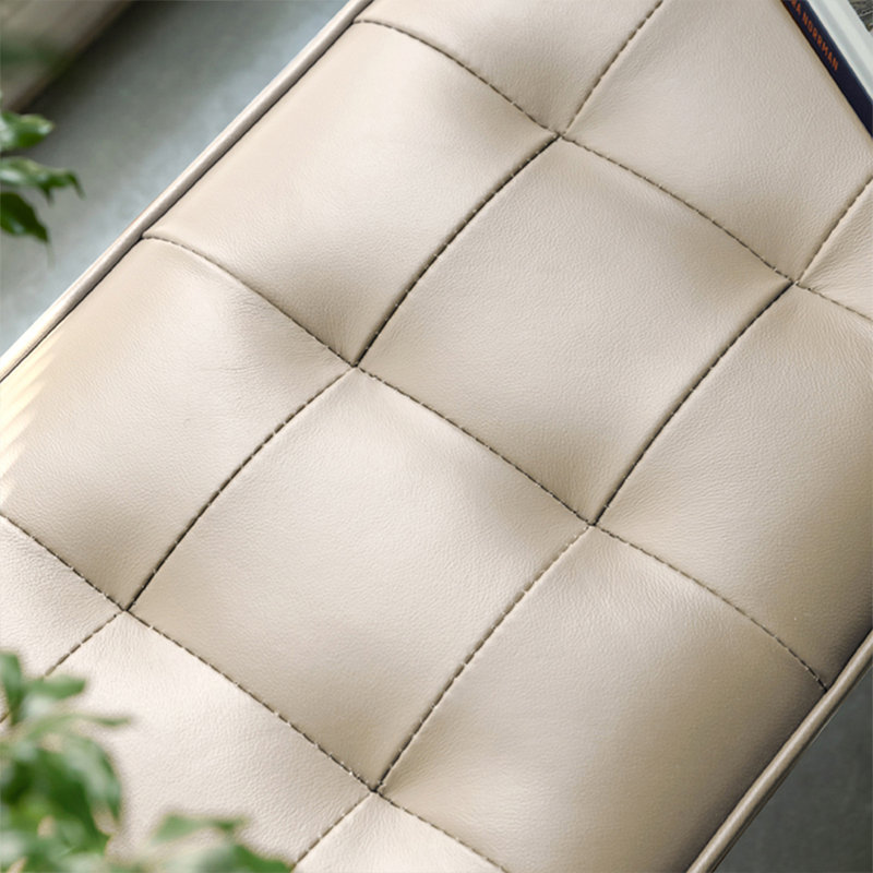 Banc rembourré beige, Beige