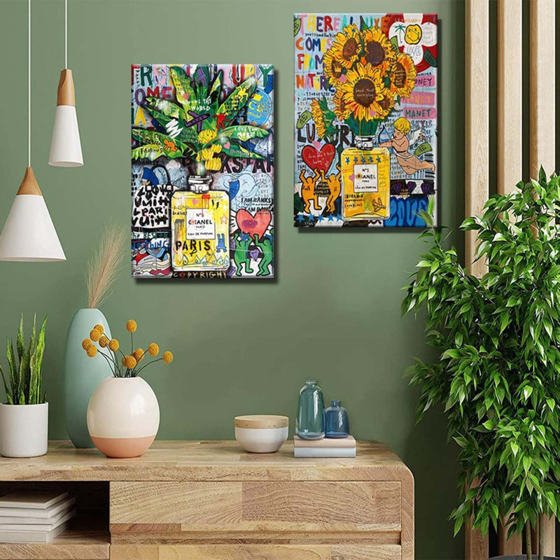 2 Piece Wrapped Canvas Wall Art