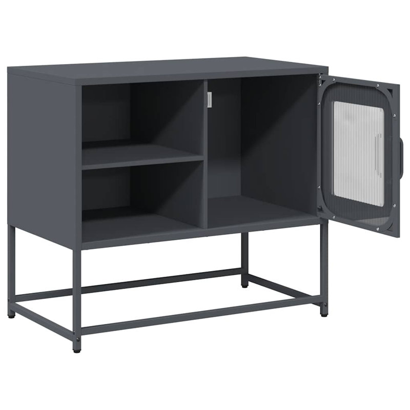 Unfinished TV Stand for TVs up to 28", Anthracite