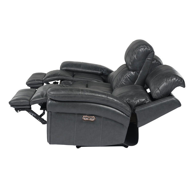 Aous Upholstered 89'' Power Reclining Sofa