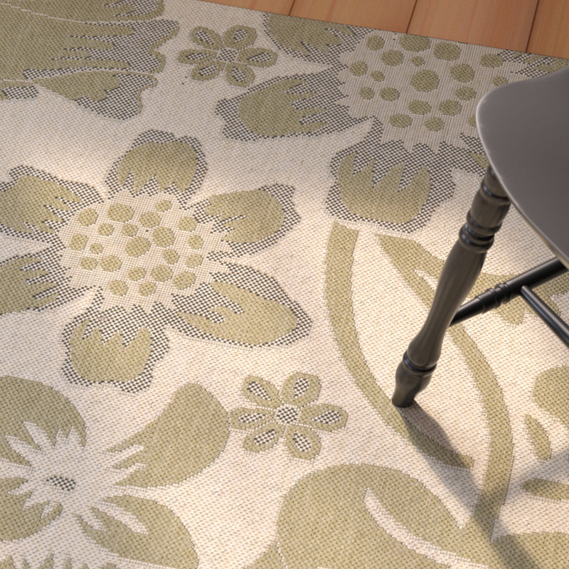 Marpain Performance Floral Rug, Rectangle 4' x 5'7"