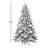  Unlit Artificial Snow Flocked Christmas Tree with PE & PVC Mixed Branches, Folding Metal Base-1467488106