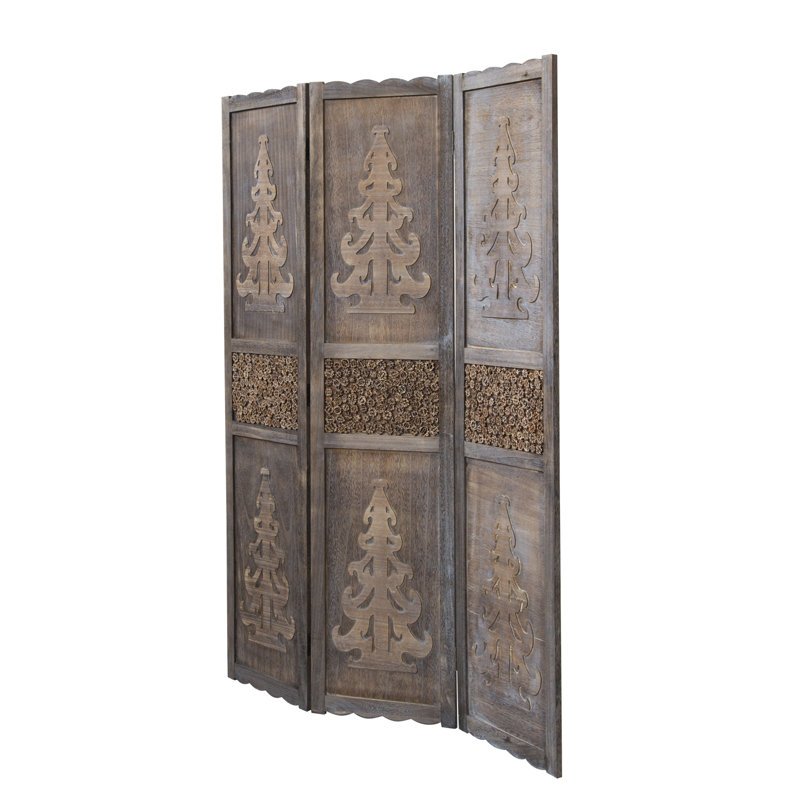 Hair 3 Panel Room Divider
